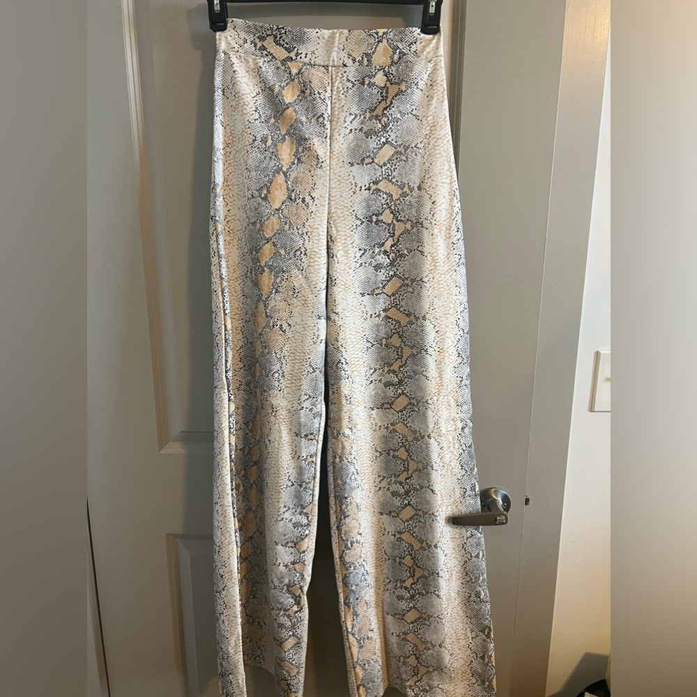 Faux leather pants!